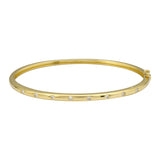 Gold Diamond Spaced Bangle Bracelet