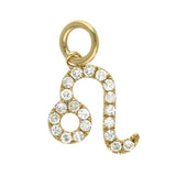 Gold Diamond Zodiac Charm