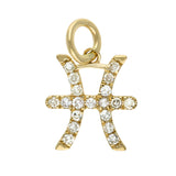 Gold Diamond Zodiac Charm