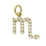 Gold Diamond Zodiac Charm