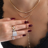 Gold Multi Round Diamond Wrap Ring