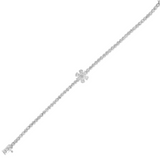 Gold Flower Tennis Bracelet