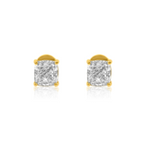 Gold Lab Grown Diamond Cushion Cut Earring