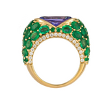 Gold Diamond Emerald Ring Fine Jewelry