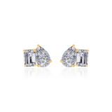 Gold Lab Grown Toe Et Moi Earrings