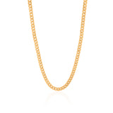 Gold Thin Cuban Link Chain Necklace