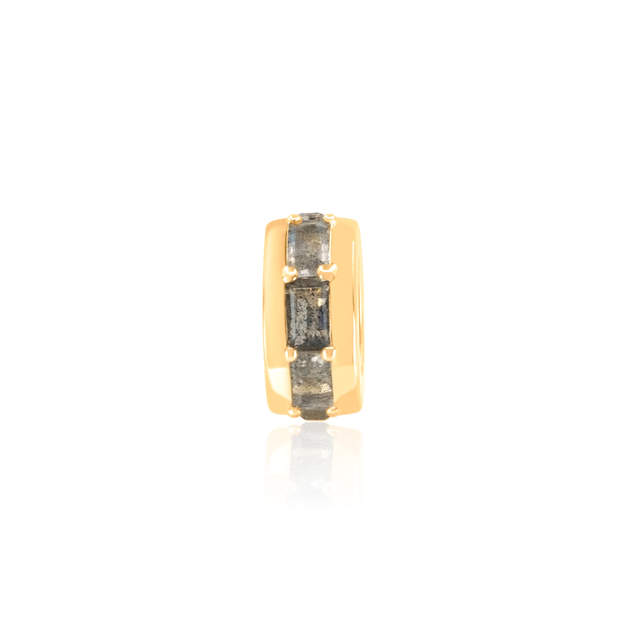 Gold Labradorite Round Spacer