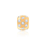 Gold Diamond Round Spacer