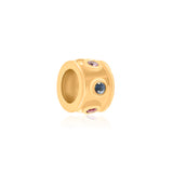 Gold Multi Color Round Barrel Spacer