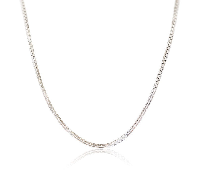 Gold Medium Box Chain Necklace