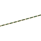 Gold Small Rectangle Malachite Bracelet