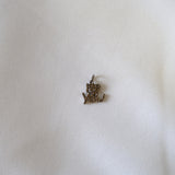 Sterling Silver Pave Diamond I Love You Charm Pendant