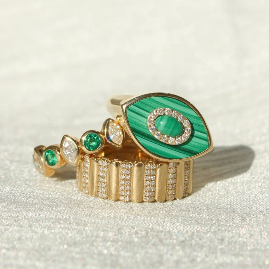 Evil eye rings