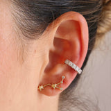 Gold Diamond Zodiac Earring
