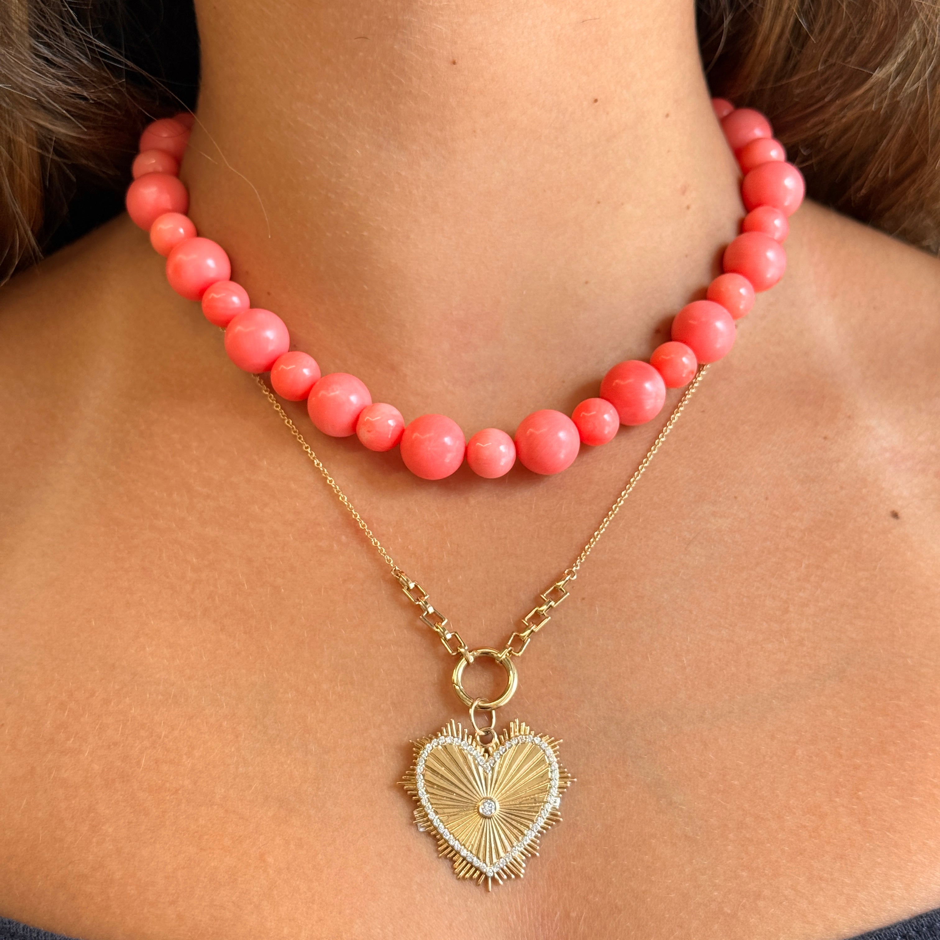 Coral Bead Necklace