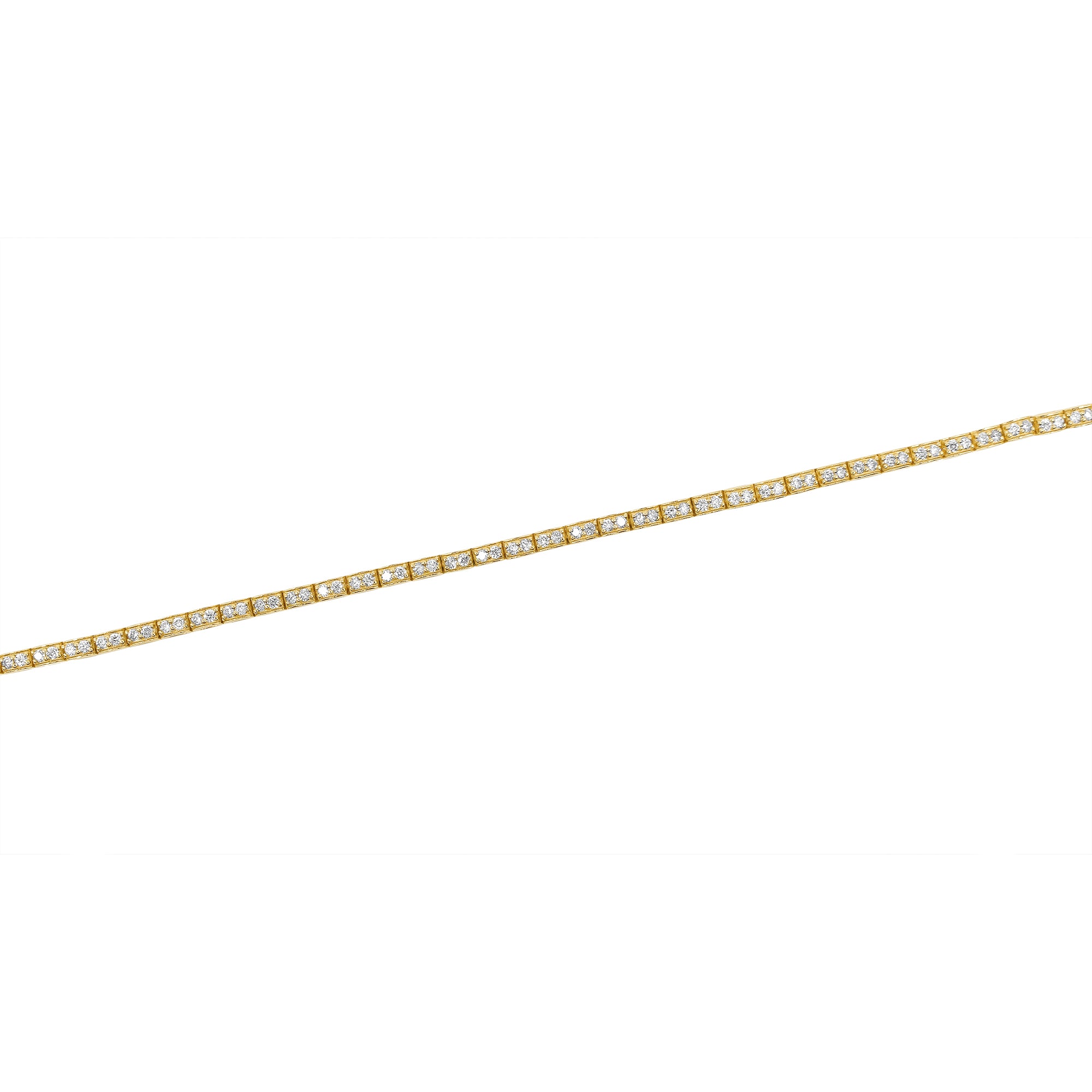 Gold Pave Diamond Tennis Bracelet by Monisha Melwani