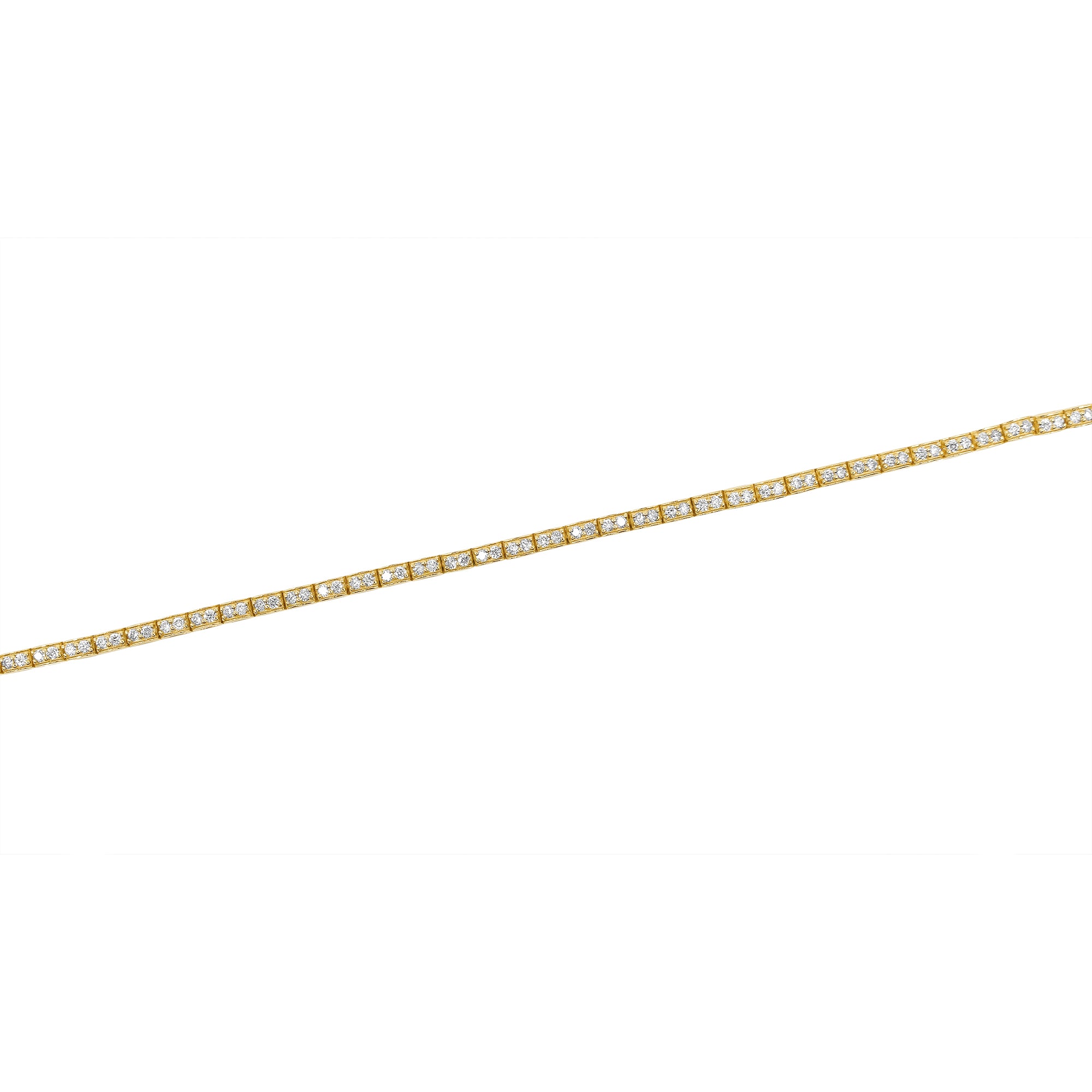 Gold Pave Diamond Tennis Bracelet by Monisha Melwani