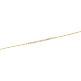 Gold Diamond Baguette Tennis Bracelet