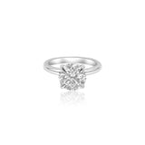 Gold Diamond Round Cut Lab Grown Engagement Ring
