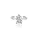 Gold Diamond Pear Cut Lab Grown Engagement Ring
