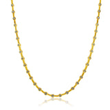 Gold Bar Bezel Diamond Necklace