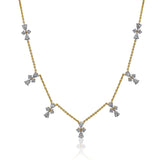 Gold Diamond Clover Necklace