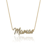 Gold Diamond Mamas Necklace
