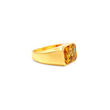 Gold Citrine Dome Ring