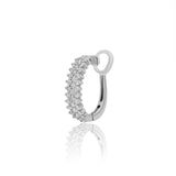 Gold Three Row Diamond Ear Cuff