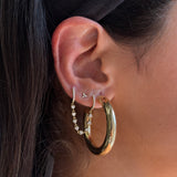 Gold Classic Hollow Dome Hoop Earrings