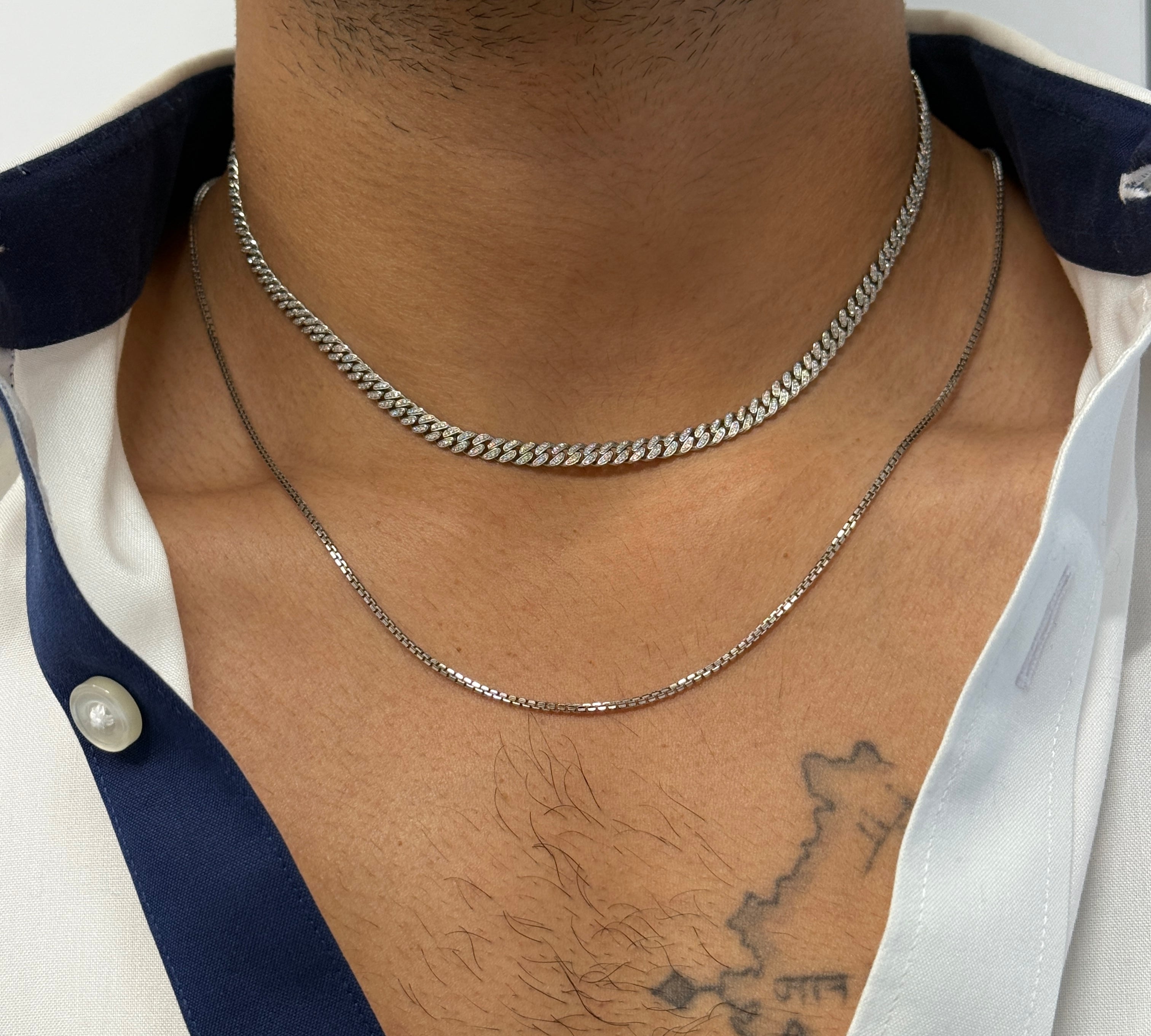 Gold Medium Box Chain Necklace