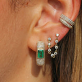 Gold Mini Diamond Connecting Earring