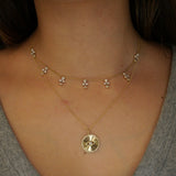 Gold Diamond Clover Necklace