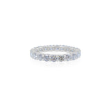 Gold Lab Grown Four Prong Round Eternity Ring