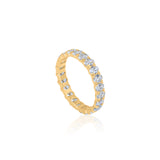 Gold Lab Grown Oval Eternity Ring