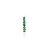 Gold Green Sapphire Ear Cuff