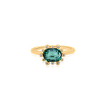 Gold Lab Grown Diamond Emerald Ring