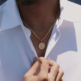 Gold Thin Cuban Link Chain Necklace
