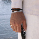Gold Evil Eye Cord Bracelet