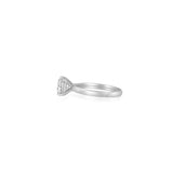 Gold Diamond Round Cut Lab Grown Engagement Ring