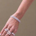 Gold Diamond Lab Grown Tennis Bracelet