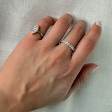 Gold Lab Diamond Double Trillion Pinky Ring
