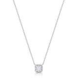 Gold Octagon Diamond Necklace