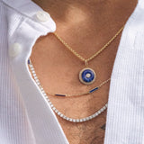 Gold Medium Round Box Chain Necklace
