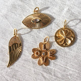 Gold Diamond Evil Eye Pendant