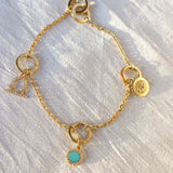 Gold Diamond Zodiac Charm