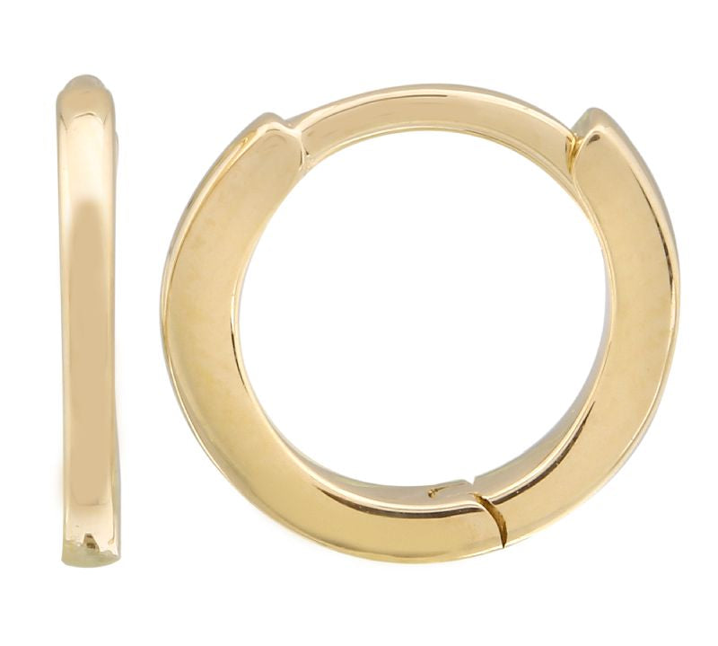 Gold Infinite Mini Hoop Earring by Monisha Melwani Fine Jewelry