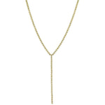Gold Diamond Buttercup Lariat Necklace-14kt Gold-Monisha Melwani Jewelry 