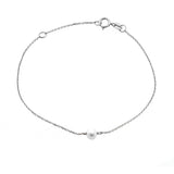 Gold Bezel Birthstone Bracelet