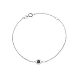Gold Bezel Birthstone Bracelet